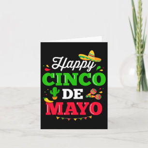 Tarjeta Feliz Cinco De Mayo Por El Disfraz De Fiesta Mexic