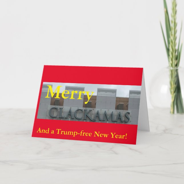 Tarjeta Feliz Clackamas (Anverso)