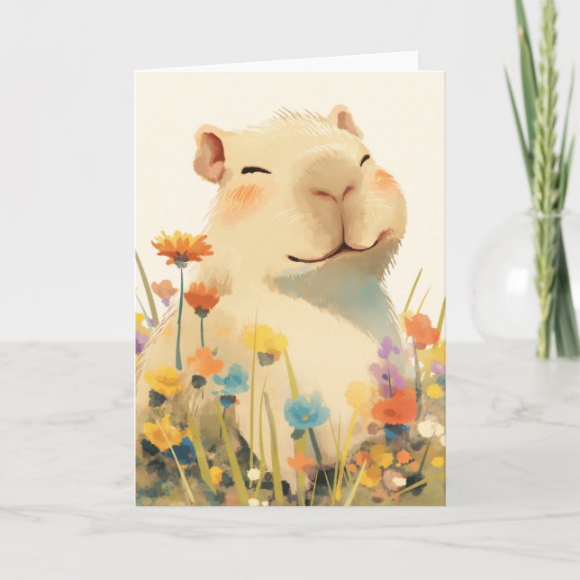 Tarjeta Feliz como Carpincho (Anverso)