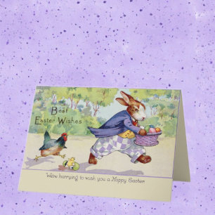 Tarjeta Feliz Conejo de Pascua