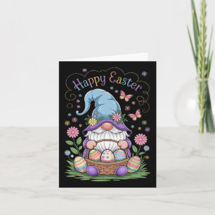 Tarjeta Feliz Conejo de Pascua Gnome Hug Eggs de Pascua Gn