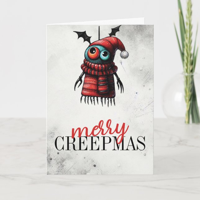 Tarjeta Feliz Creepmas (Anverso)