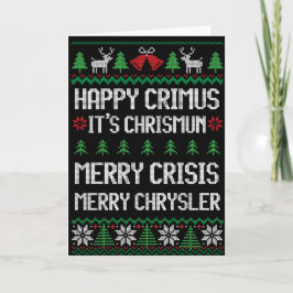 Tarjeta Feliz Crimus, Feliz Navidad