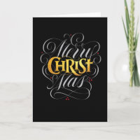 Feliz CRISTOmas Christian Gold Script Jesucristo
