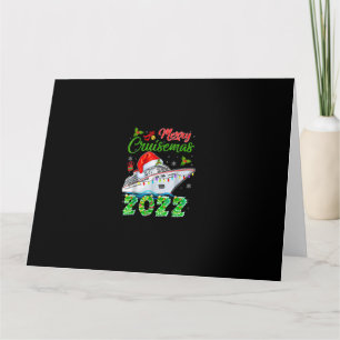 Tarjeta Feliz Crucero de Navidad Crucero Divertido Navidad