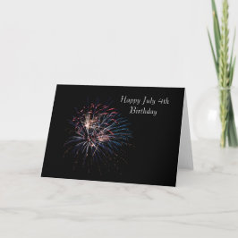 Tarjeta Feliz cuarto de julio