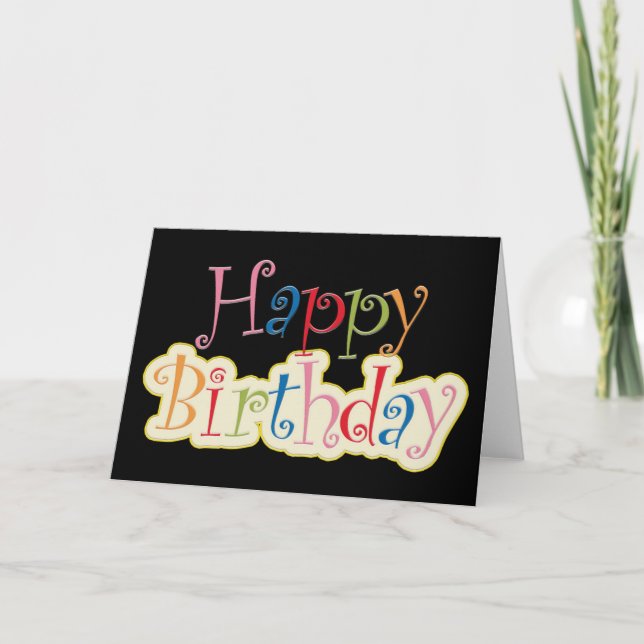 Tarjeta Feliz Cumpleaños (Anverso)