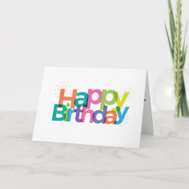 Tarjeta Feliz cumpleaños