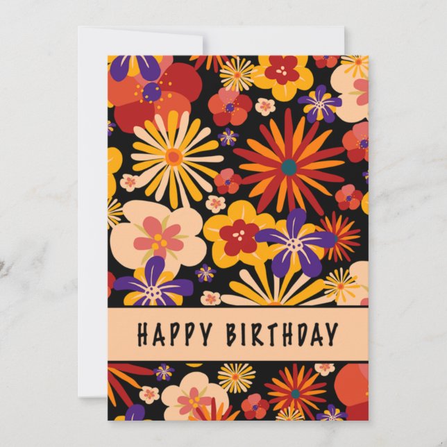 Tarjeta Feliz cumpleaños (Anverso)