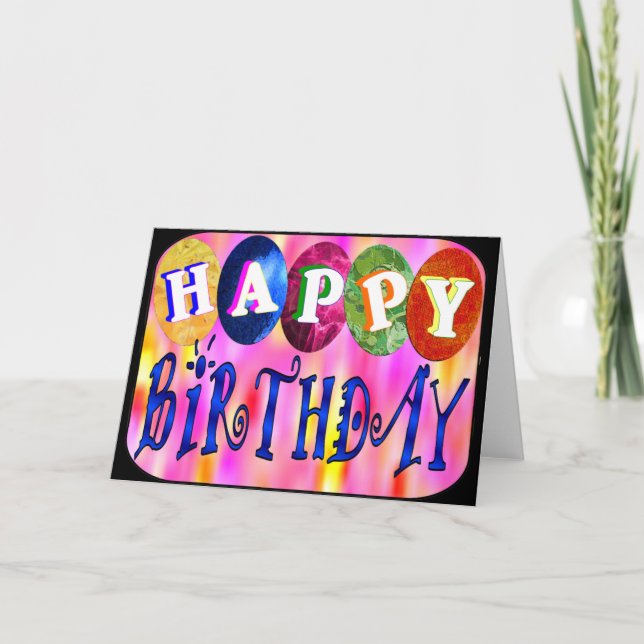 Tarjeta Feliz cumpleaños (Anverso)