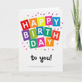 Tarjeta Feliz cumpleaños