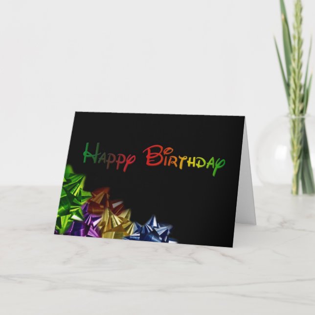 Tarjeta Feliz cumpleaños (Anverso)