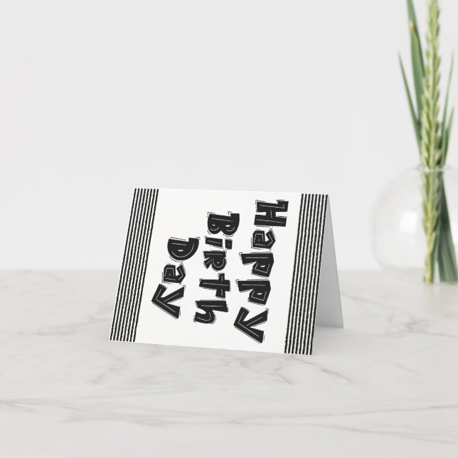 Tarjeta Feliz cumpleaños (Anverso)