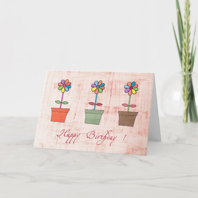 Tarjeta ¡Feliz cumpleaños! (Anverso)
