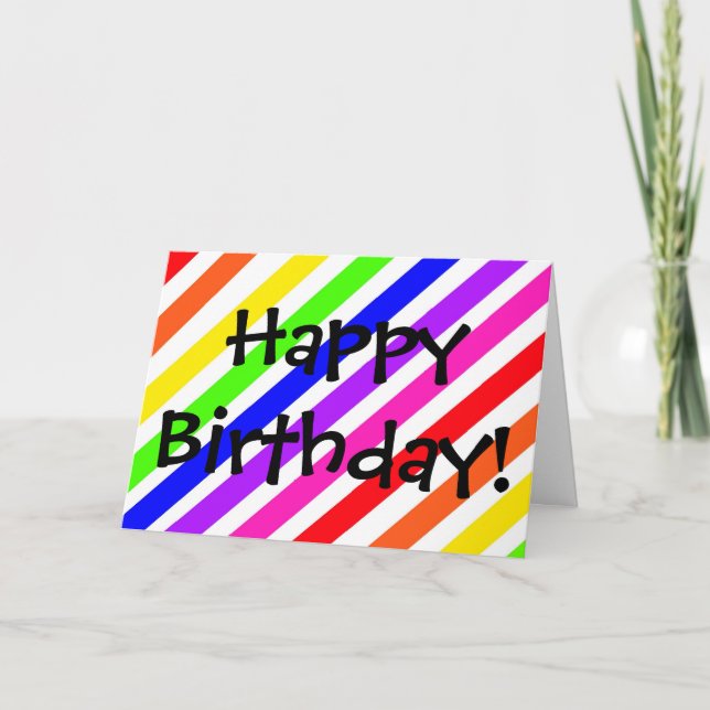 Tarjeta ¡Feliz cumpleaños! (Anverso)