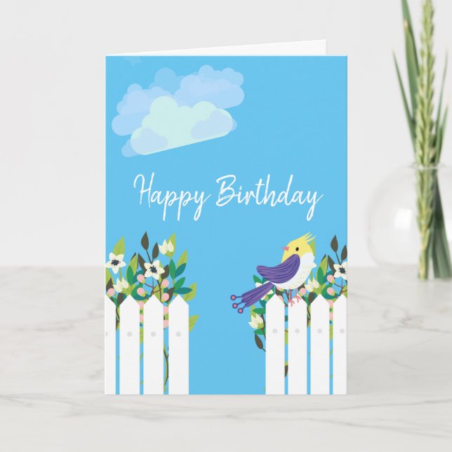 Tarjeta Feliz cumpleaños (Anverso)
