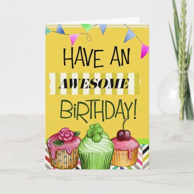 Tarjeta Feliz cumpleaños (Anverso)