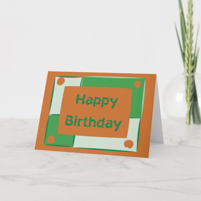 Tarjeta Feliz cumpleaños (Anverso)