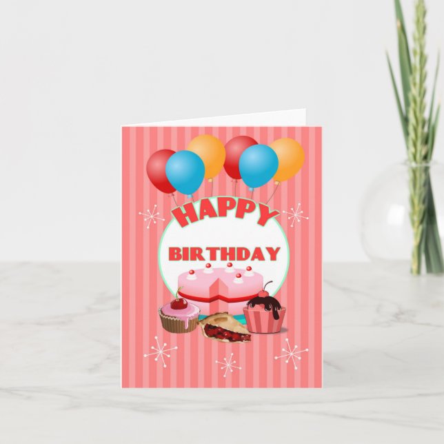 Tarjeta Feliz cumpleaños (Anverso)