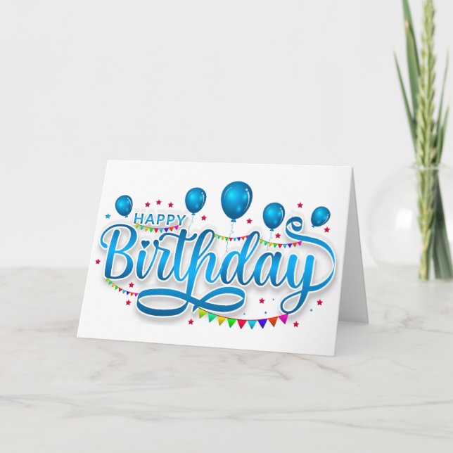 Tarjeta Feliz cumpleaños (Anverso)