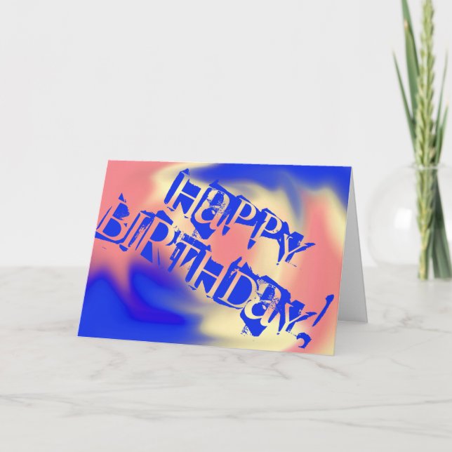 Tarjeta Feliz cumpleaños (Anverso)