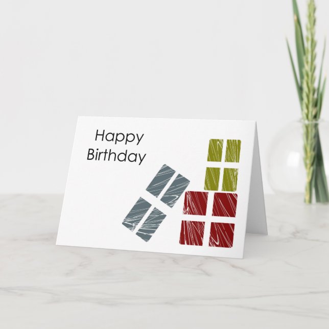 Tarjeta Feliz cumpleaños (Anverso)