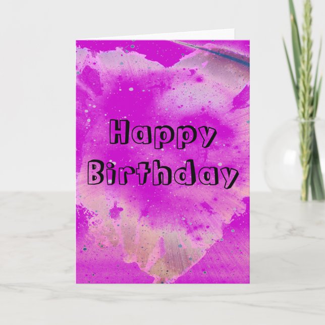 Tarjeta Feliz Cumpleaños (Anverso)