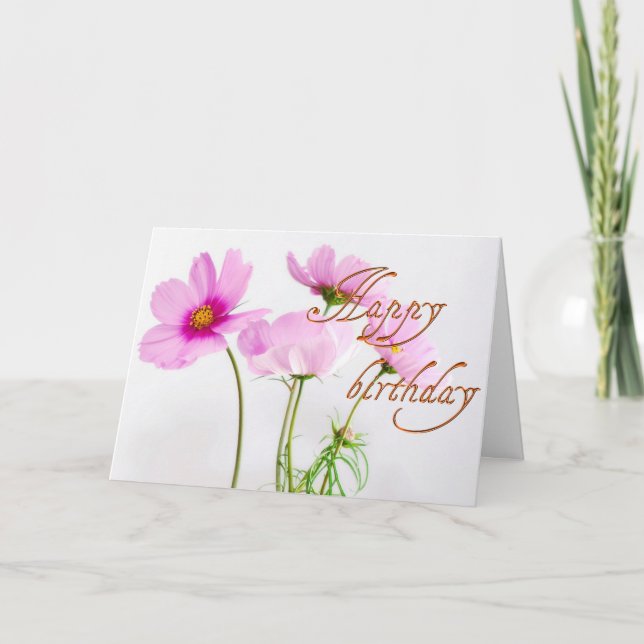 Tarjeta Feliz cumpleaños (Anverso)