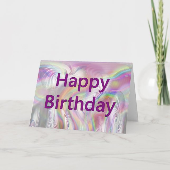 Tarjeta Feliz cumpleaños (Anverso)