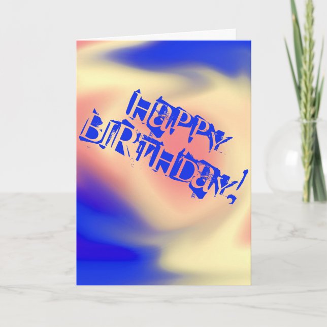 Tarjeta ¡Feliz cumpleaños! (Anverso)