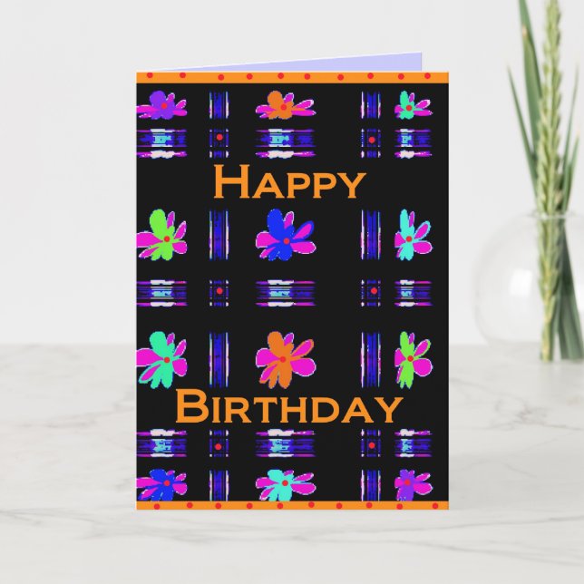 Tarjeta ¡Feliz cumpleaños! (Anverso)