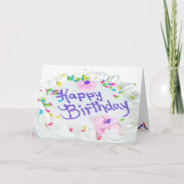 Tarjeta Feliz cumpleaños (Anverso)