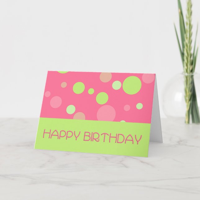Tarjeta Feliz cumpleaños (Anverso)
