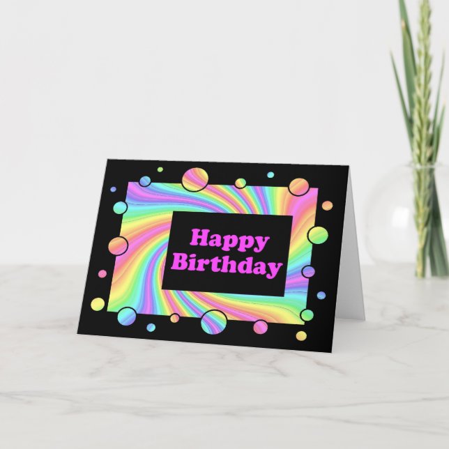 Tarjeta Feliz cumpleaños (Anverso)