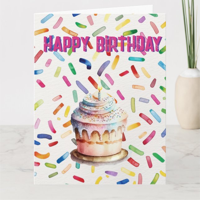 Tarjeta Feliz cumpleaños (Anverso)