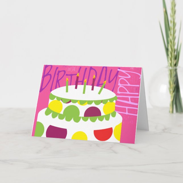 Tarjeta Feliz cumpleaños (Anverso)