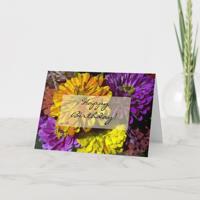 Tarjeta Feliz cumpleaños (Anverso)