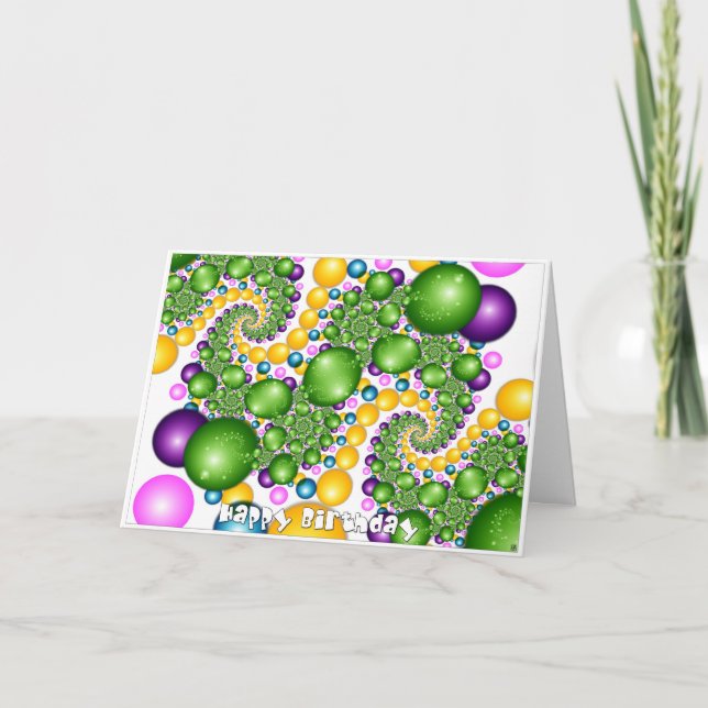 Tarjeta Feliz cumpleaños (Anverso)