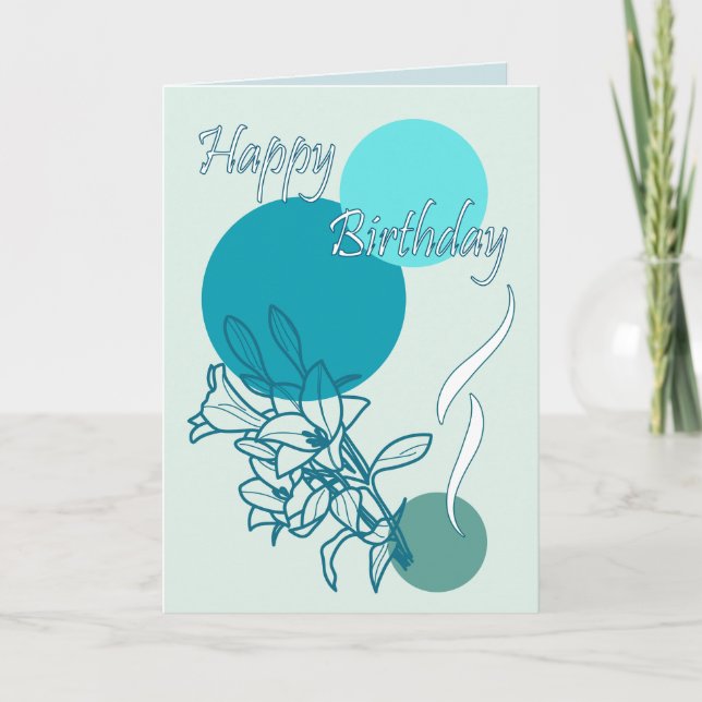 Tarjeta Feliz cumpleaños (Anverso)