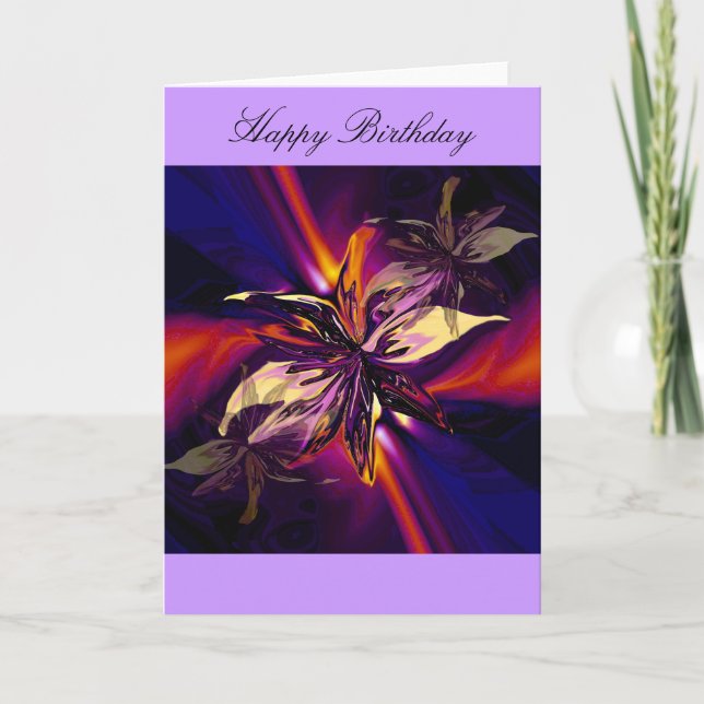 Tarjeta Feliz cumpleaños (Anverso)