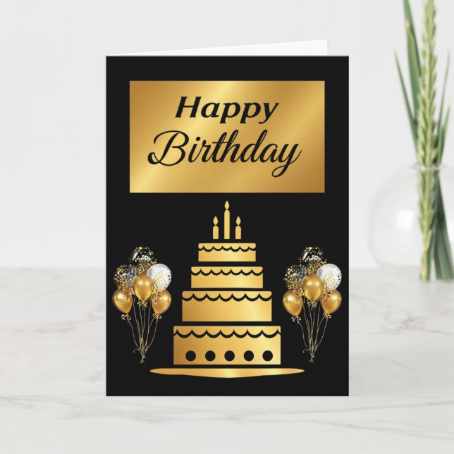 Tarjeta Feliz cumpleaños (Anverso)