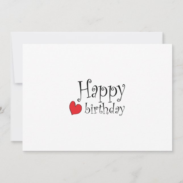 Tarjeta Feliz cumpleaños (Reverso)