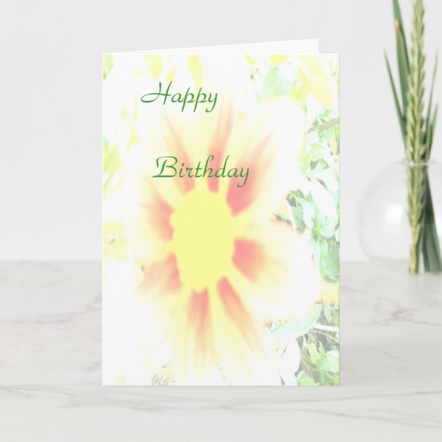 Tarjeta Feliz cumpleaños (Anverso)