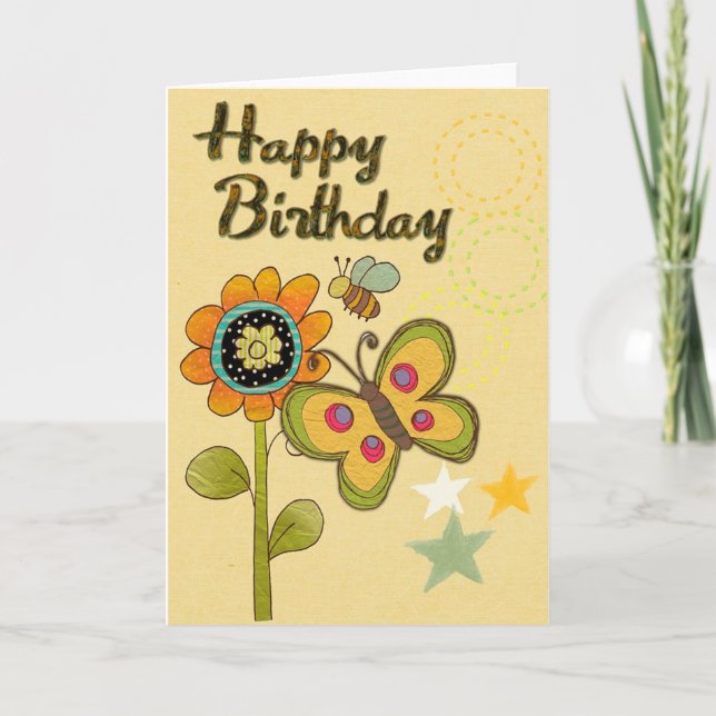 Tarjeta Feliz cumpleaños (Anverso)
