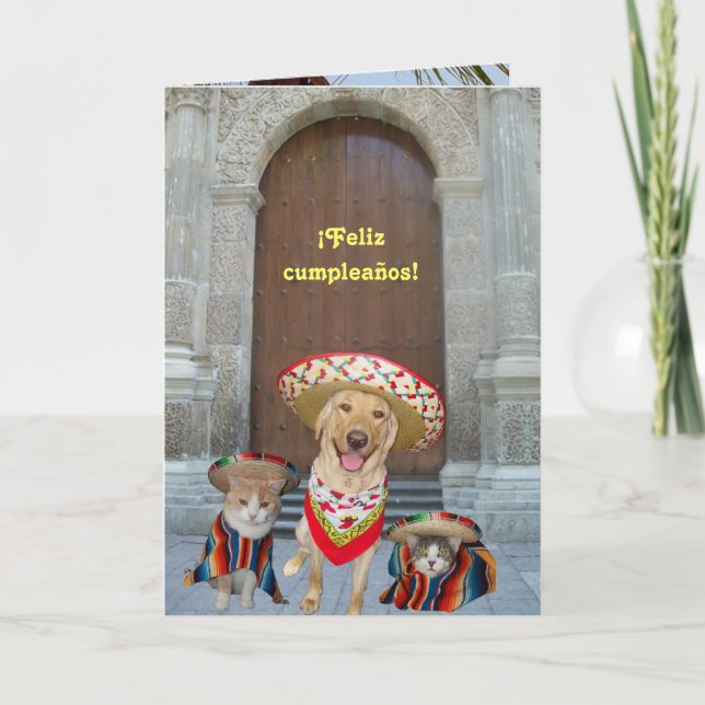 Tarjeta ¡Feliz cumpleaños! (Anverso)