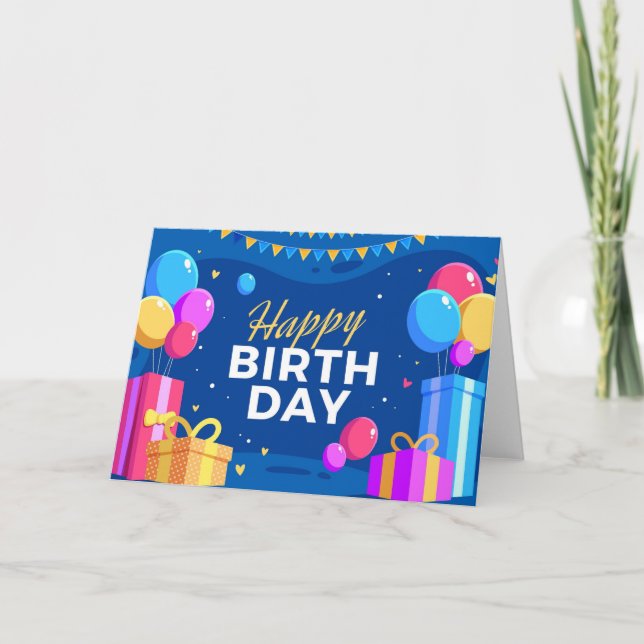 Tarjeta Feliz cumpleaños (Anverso)