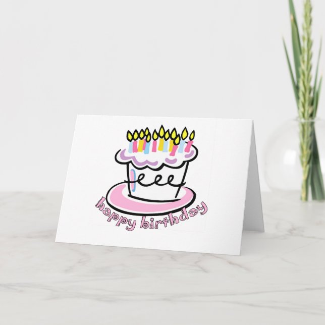 Tarjeta Feliz cumpleaños (Anverso)
