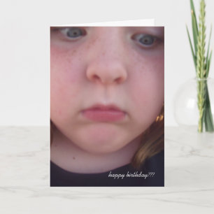 Tarjeta ¿feliz cumpleaños???