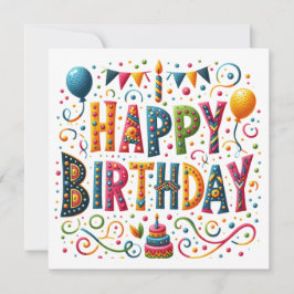 Tarjeta Feliz cumpleaños