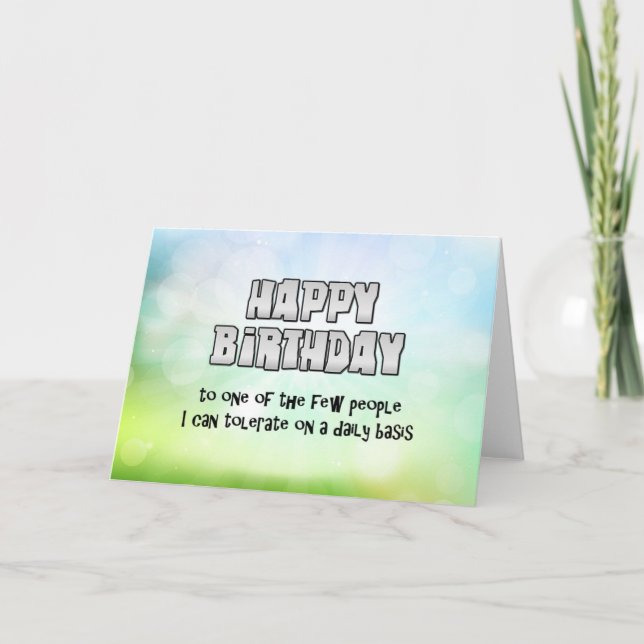 Tarjeta Feliz cumpleaños (Anverso)